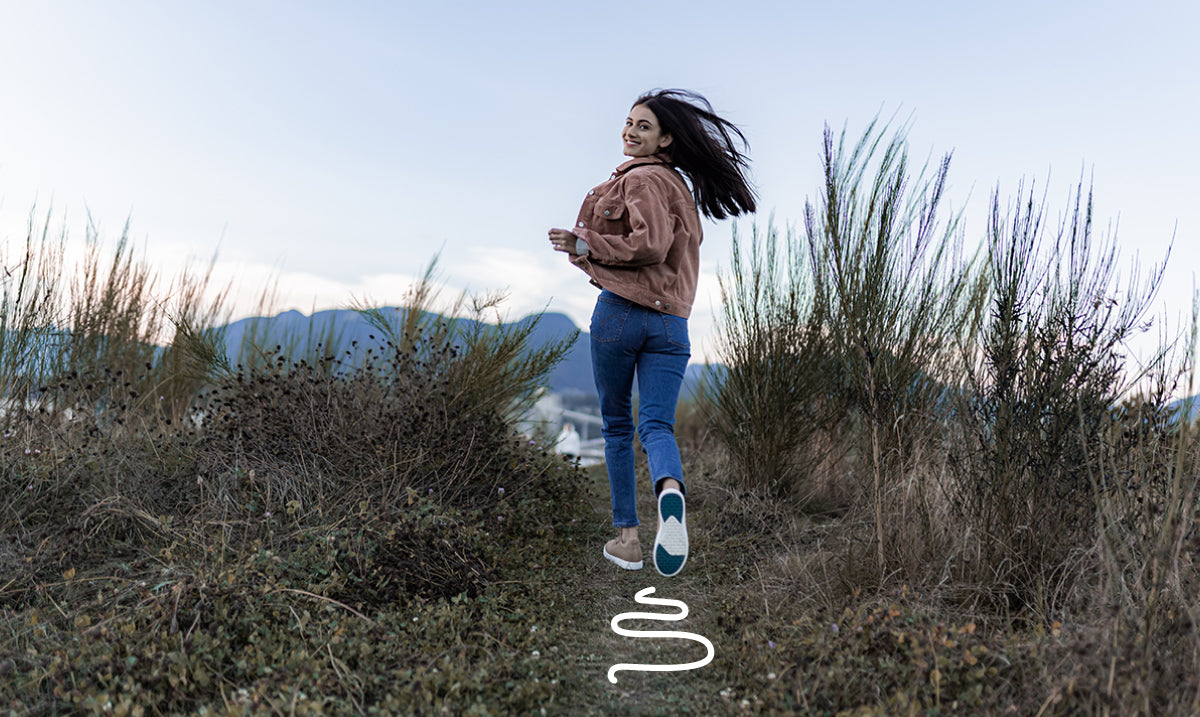 Walking in the rain with Vessi Sneakers