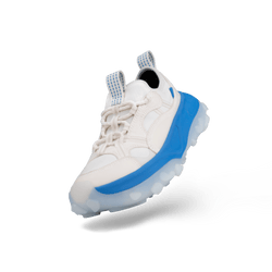 Women's Motu Sneaker - Off-White/Vessi Blue