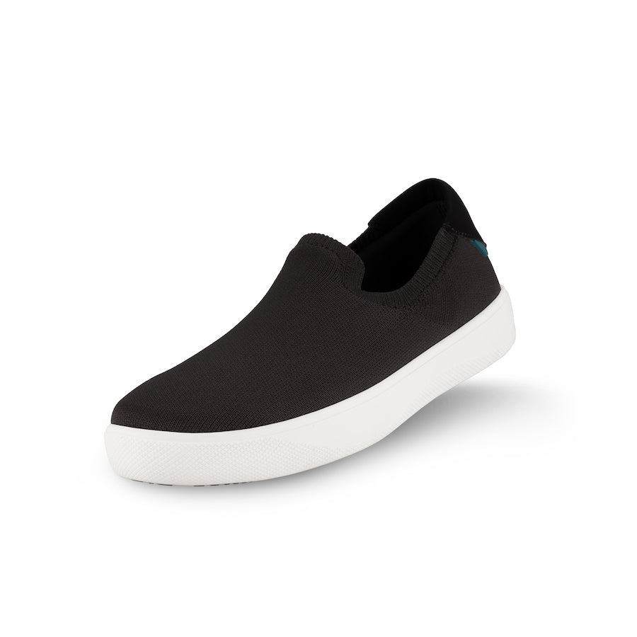 Plain black clearance slip on shoes