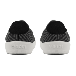 Women's Boardwalk Slip-On - Dark Grey/Black Zigzag