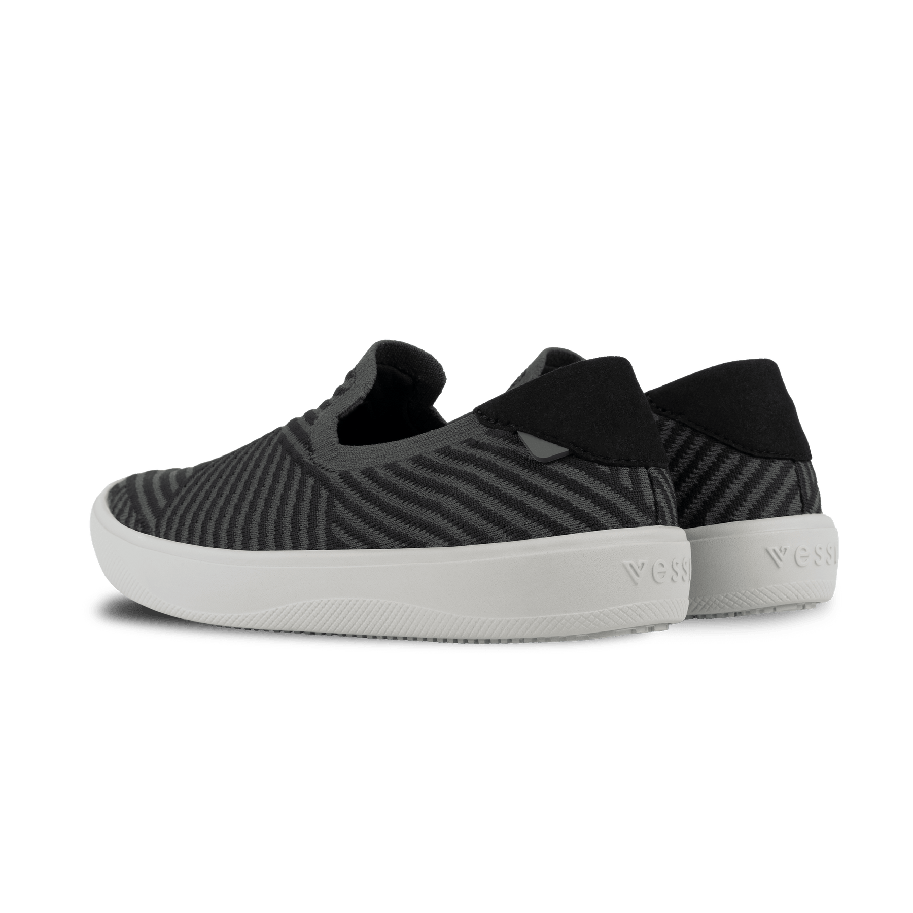 Women's Boardwalk Slip-On - Dark Grey/Black Zigzag