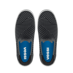 Men's Boardwalk Slip-On - Dark Grey/Black Zigzag
