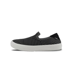 Men's Boardwalk Slip-On - Dark Grey/Black Zigzag