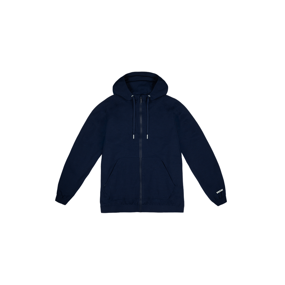 Men's Coastal Hoodie Full Zip - Midnight