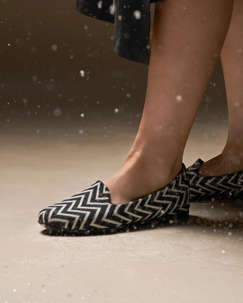 Women's Market Flat - Black/Light Dune Chevron