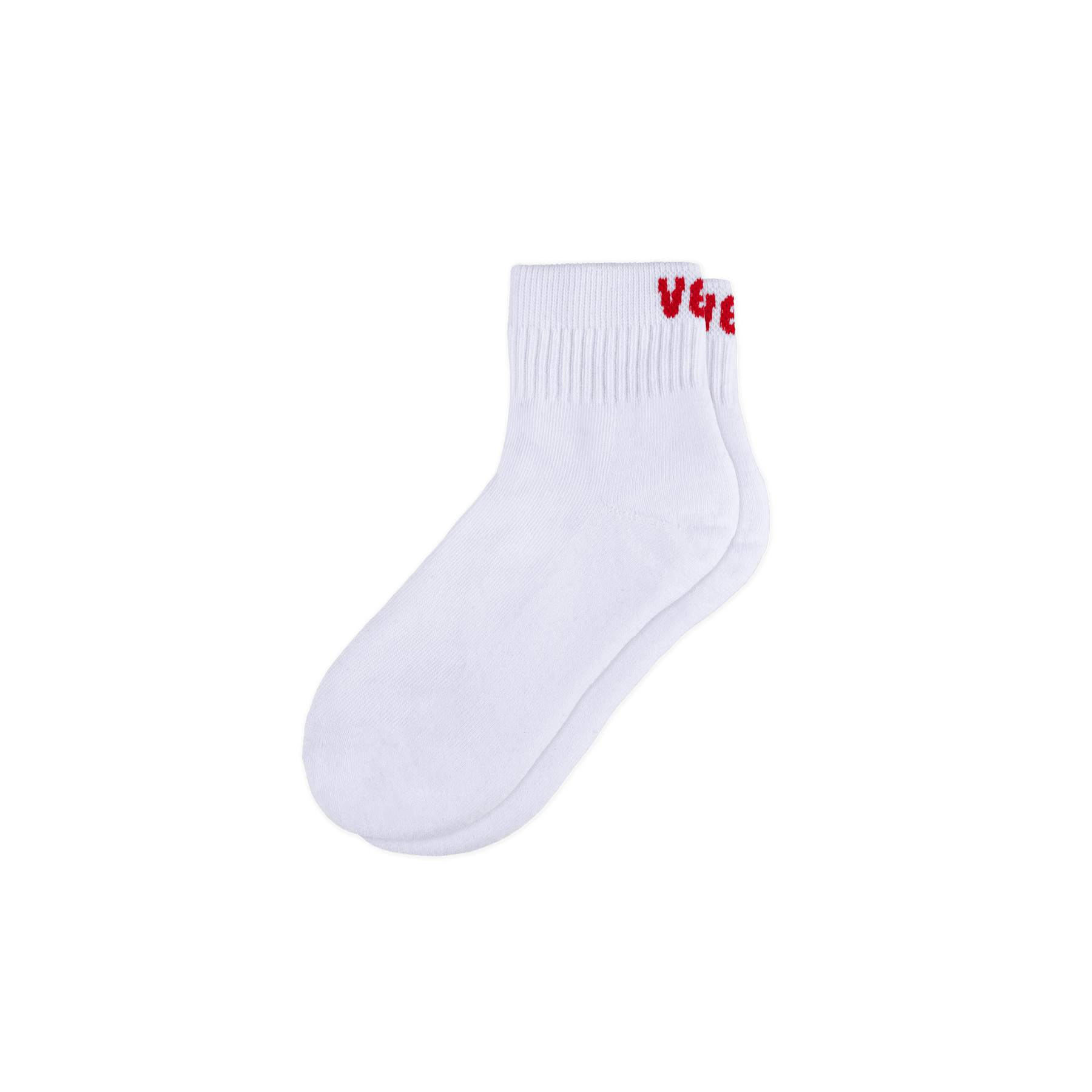 Mid Crew Socks - White/Berry