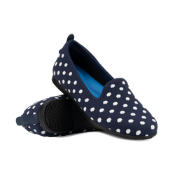 Women's Market Flat - Midnight/White Polka Dot