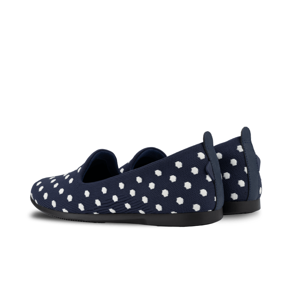 Women's Market Flat - Midnight/White Polka Dot
