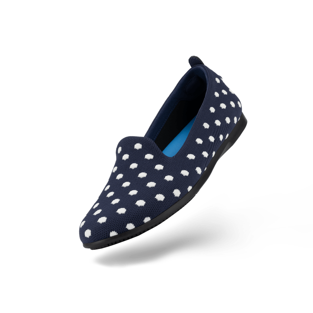 Women's Market Flat - Midnight/White Polka Dot