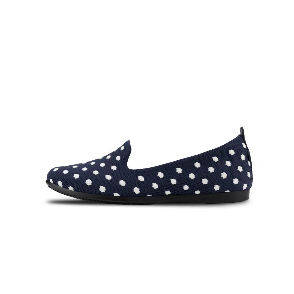 Women's Market Flat - Midnight/White Polka Dot