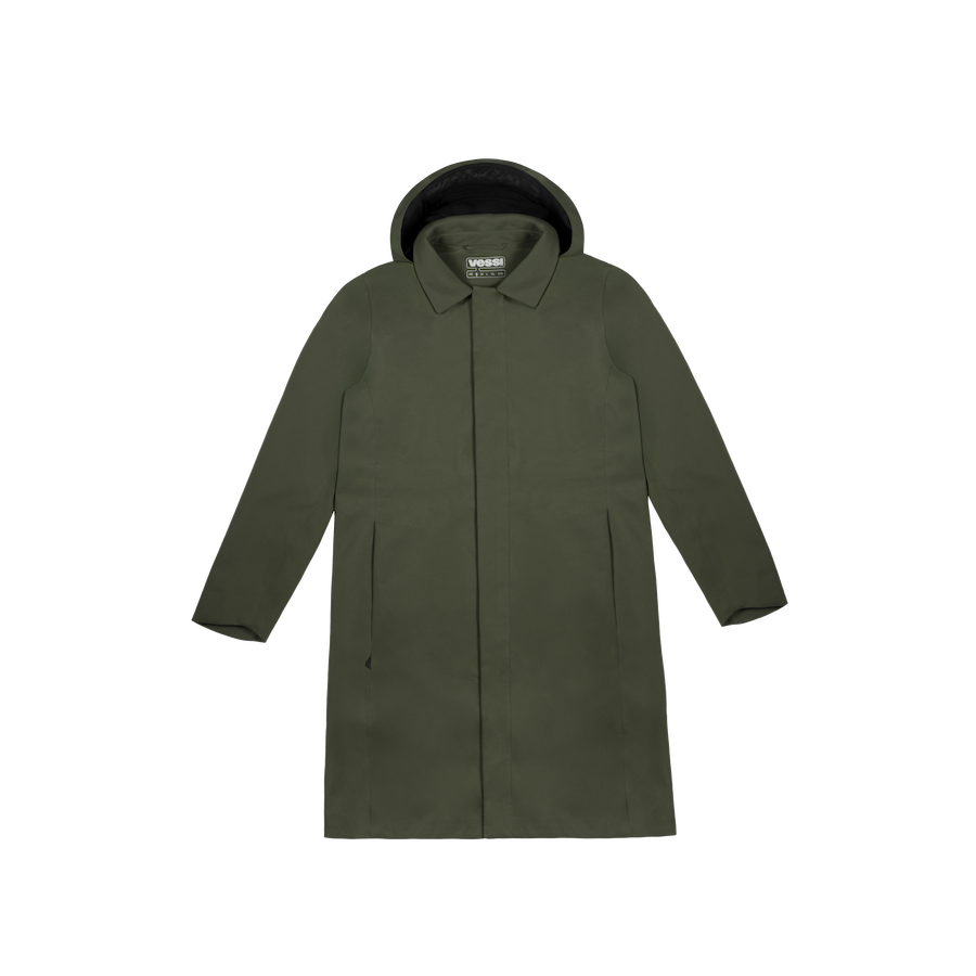 Trinity Jacket Men's Trinity Rain Jacket - Dark Moss | Vessi