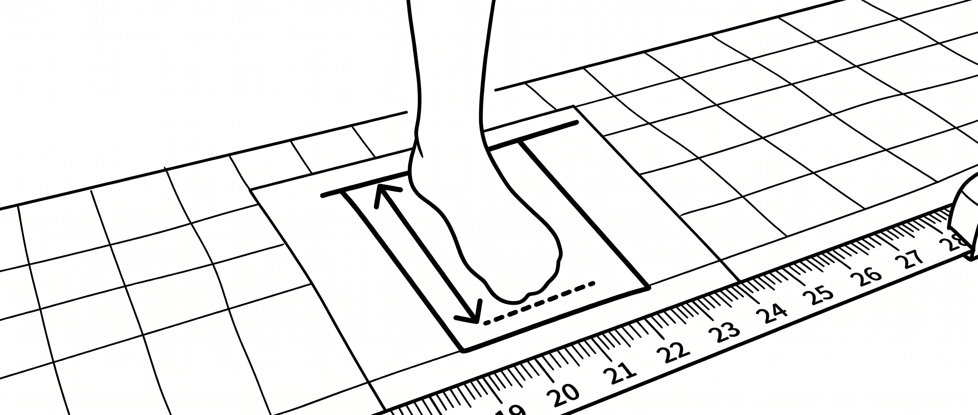 How to measure your foot